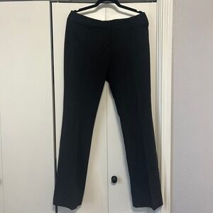 Amanda and Chelsea Black Career Dress Pants Women's Size 8 Flat Front Slim Leg